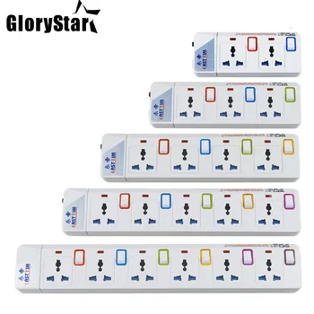 Glory Power Strip Extension Cord Individual Switched Overload Protection Universal Plug,Indicator Light 2500W/10A 1.8m
Glory Power Strip Extension Cord Individual Switched Overload Protection Universal Plug,Indicator Light 2500W/10A 1.8m