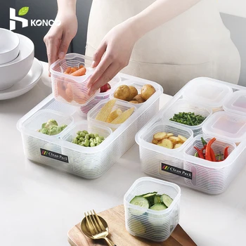 Kitchen Ginger Garlic Storage Box Refrigerator Fridge Transparent Fruit Storage Box Fresh Keeping Container With Lid Organizer
Kitchen Ginger Garlic Storage Box Refrigerator Fridge Transparent Fruit Storage Box Fresh Keeping Container With Lid Organizer
