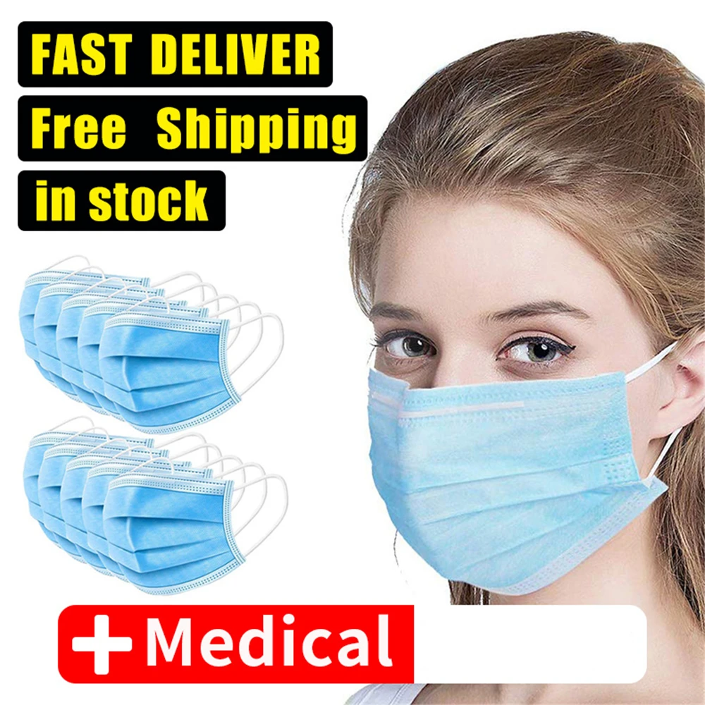 Masks for Prevent Anti virus Non-woven fabrics Sterilization face Masks 50Pcs New
Masks for Prevent Anti virus Non-woven fabrics Sterilization face Masks 50Pcs New