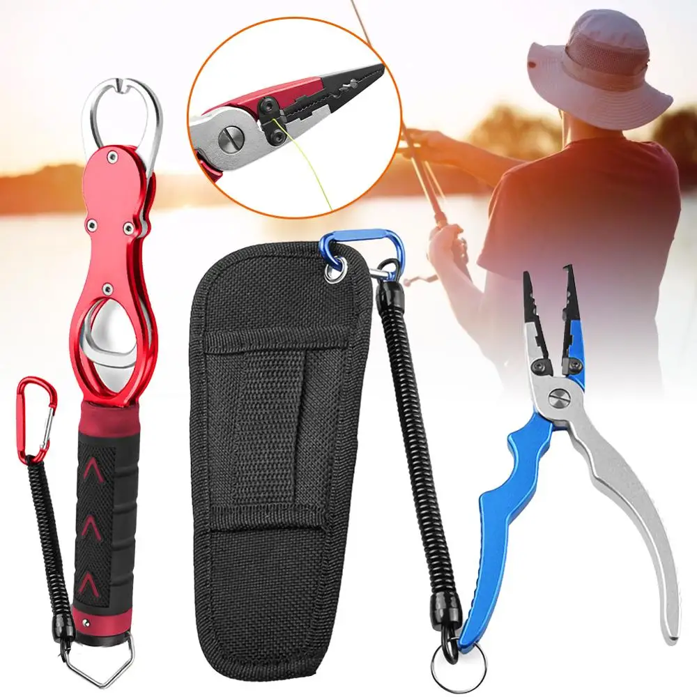 Best Aluminum Alloy Fishing Pliers Grip Set Fishing Tackle Gear Hook Recover Cutter Line Split Ring Fishing Accessories
Best Aluminum Alloy Fishing Pliers Grip Set Fishing Tackle Gear Hook Recover Cutter Line Split Ring Fishing Accessories