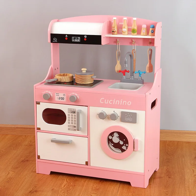 New Style Children Wood Model Cooking Cook Sound And Light Kitchenware Kindergarten Wooden Play House Sound Making Kitchen Set
New Style Children Wood Model Cooking Cook Sound And Light Kitchenware Kindergarten Wooden Play House Sound Making Kitchen Set