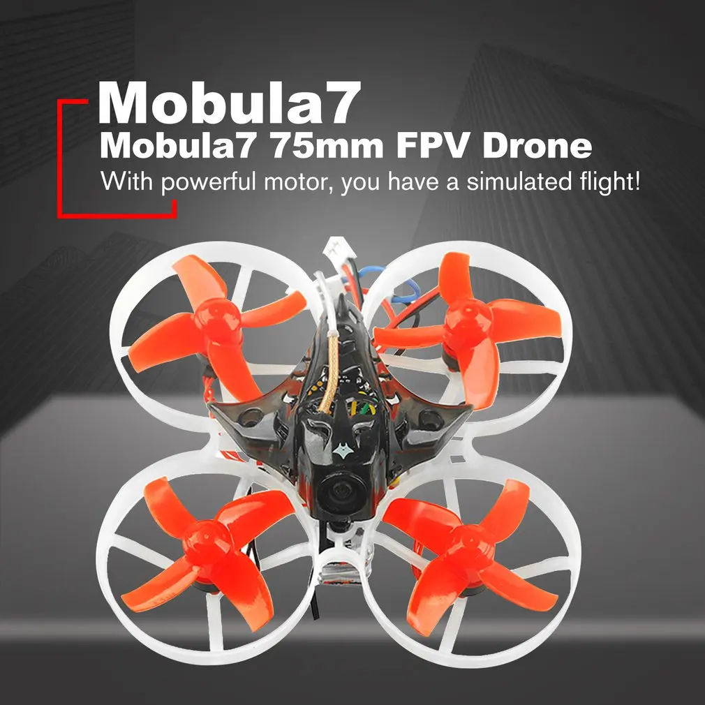 Happymodel Mobula7 75mm Mini Crazybee F3 Pro OSD 2S Whoop RC FPV Racing Drone Quadcopter with Upgrade BB2 ESC 700TVL BNF
Happymodel Mobula7 75mm Mini Crazybee F3 Pro OSD 2S Whoop RC FPV Racing Drone Quadcopter with Upgrade BB2 ESC 700TVL BNF