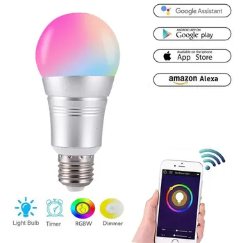 Wifi Smart Bulb Light Remote Control Magic Color Atmosphere Bulb Compatible With Alexa Google Home
Wifi Smart Bulb Light Remote Control Magic Color Atmosphere Bulb Compatible With Alexa Google Home