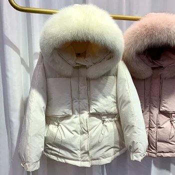 Big Real Fox Fur Collar 2019 Winter Women Down Jacket Snow Warm White Duck Down Jacket Short Down Parkas Female Women Down Coat
Big Real Fox Fur Collar 2019 Winter Women Down Jacket Snow Warm White Duck Down Jacket Short Down Parkas Female Women Down Coat