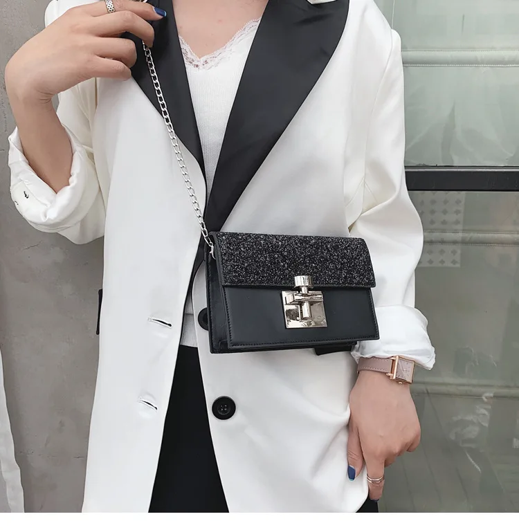 CK Fashion Women's Bag Summer New Chain Shoulder Bag Cross-Body Small Bag Korean Sequined Women's Small Square Bag
CK Fashion Women's Bag Summer New Chain Shoulder Bag Cross-Body Small Bag Korean Sequined Women's Small Square Bag