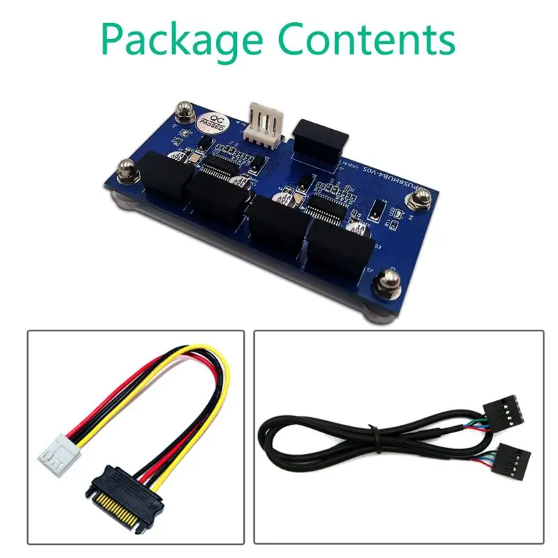 9pin USB Header Male 1 to 4 Female Extension Cable Card Motherboard USB HUB with Additional Power and Magnetic base X6HA
9pin USB Header Male 1 to 4 Female Extension Cable Card Motherboard USB HUB with Additional Power and Magnetic base X6HA