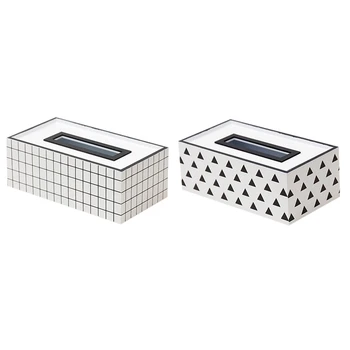 2 Pcs Wooden Tissue Box Container Napkin Tissue Holder Paper Dispenser Simple Tissue Holder Case White C & White A
2 Pcs Wooden Tissue Box Container Napkin Tissue Holder Paper Dispenser Simple Tissue Holder Case White C & White A