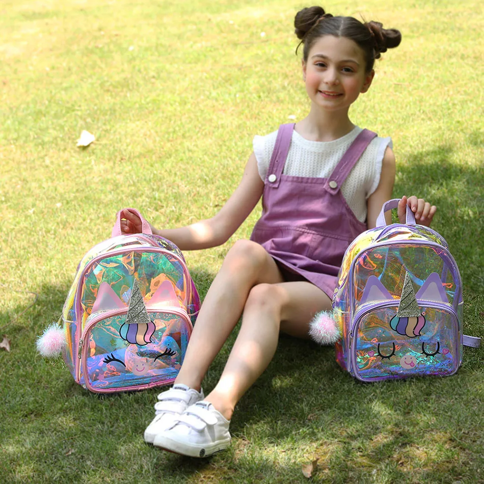 2021 New Unicorn Transparent Backpack Cartoon Tpu Children's Laser Colorful Backpacks Girls Spring Outing School Bag Kids Bags 2021 New Unicorn Transparent Backpack Cartoon Tpu Children's Laser Colorful Backpacks Girls Spring Outing School Bag Kids Bags