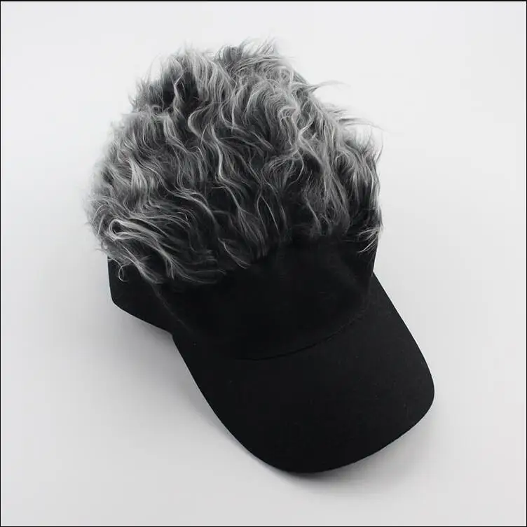 Men Baseball cap Wig hat Funny cap Strange
Men Baseball cap Wig hat Funny cap Strange