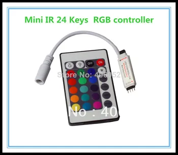 RGB LED Strips Controller Wireless IR Remote,24key infrared controller RGB LED Strip 24 Keys IR Remote Controller for 5050 LED
RGB LED Strips Controller Wireless IR Remote,24key infrared controller RGB LED Strip 24 Keys IR Remote Controller for 5050 LED
