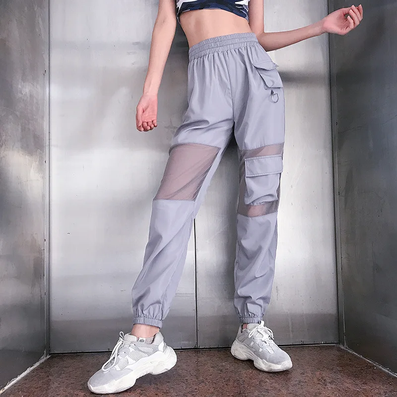 HOUZHOU Summer Pants Women Mesh Patchwork High Waist Pants 2020 Streetwear Sweatpants Women Joggers Full Length Cargo Pants
HOUZHOU Summer Pants Women Mesh Patchwork High Waist Pants 2020 Streetwear Sweatpants Women Joggers Full Length Cargo Pants