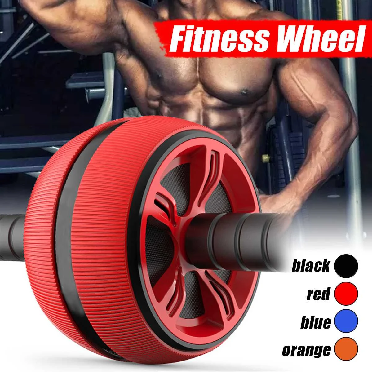 ABS Abdominal Mute Roller Exercise Wheel Core Fitness Muscle Trainer Ab Roller