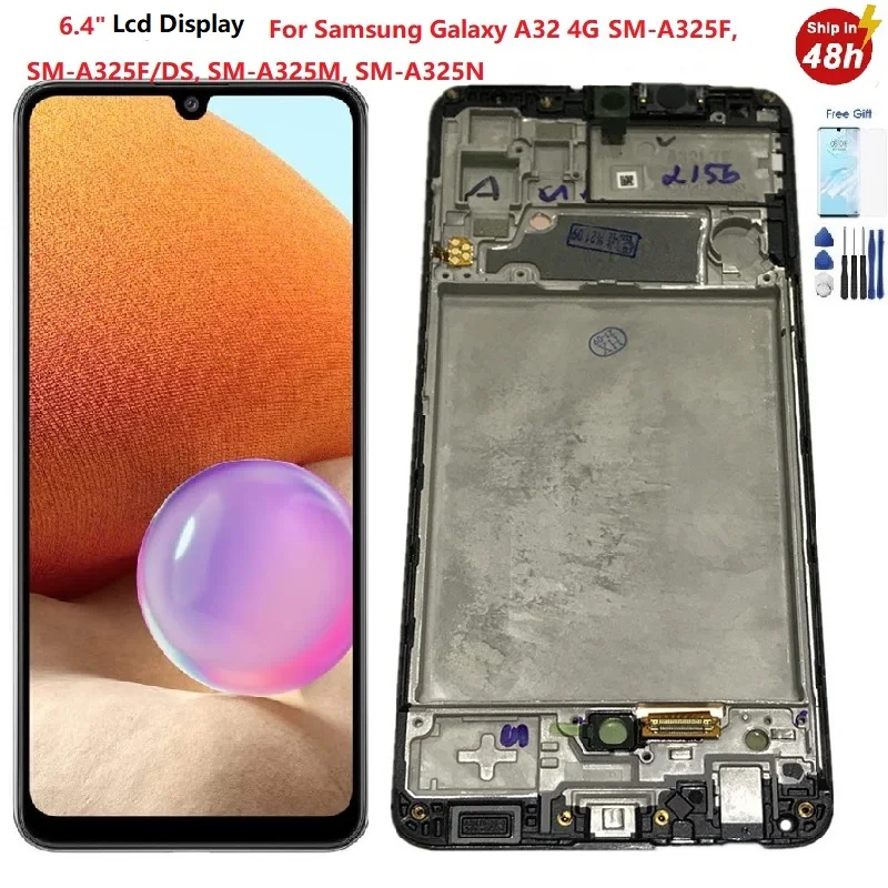 ЖК-дисплей 6,4 дюйма для Samsung A32 4G A325, ЖК-дисплей для Samsung Galaxy A32 4G A325, ЖК-дисплей с сенсорным экраном для Samsung Galaxy A325, ЖК-дисплей
ЖК-дисплей 6,4 дюйма для Samsung A32 4G A325, ЖК-дисплей для Samsung Galaxy A32 4G A325, ЖК-дисплей с сенсорным экраном для Samsung Galaxy A325, ЖК-дисплей
