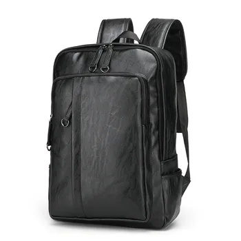 New Leisure Soft General Leather Backpack Men Teenager Male Large Capacity Laptop Backpack High Quality Students Travel Bag 2020
New Leisure Soft General Leather Backpack Men Teenager Male Large Capacity Laptop Backpack High Quality Students Travel Bag 2020