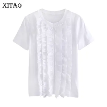 XITAO Ruffle Pleated Women Tshirt 2020 Spring Elegant Pullover Small Fresh Casual Loose Goddess Fan Style Tee Top ZLL4966
XITAO Ruffle Pleated Women Tshirt 2020 Spring Elegant Pullover Small Fresh Casual Loose Goddess Fan Style Tee Top ZLL4966