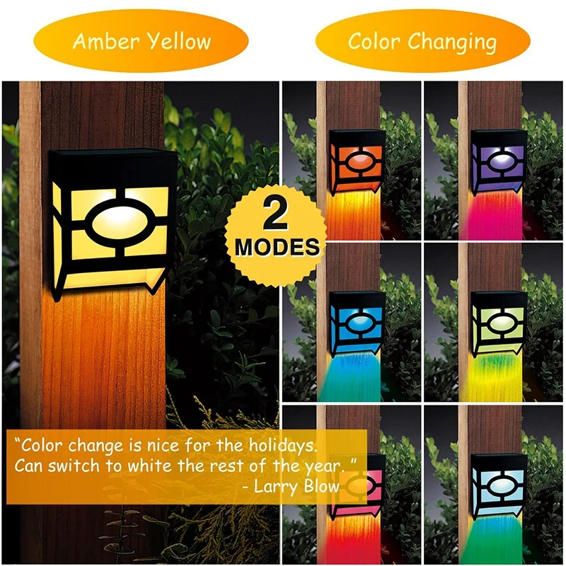 Solar Fence Lights,Outdoor Waterproof Solar LED Wall Lights for Deck, Fence,Landscape, Steps, Stairs, Patio, Yard, Garden,Warm L
Solar Fence Lights,Outdoor Waterproof Solar LED Wall Lights for Deck, Fence,Landscape, Steps, Stairs, Patio, Yard, Garden,Warm L