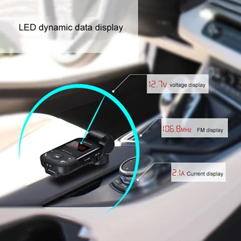 FM Transmitter FM Modulator Portable Bluetooth Car Kit Wireless Vehicles with Mic 78dB Universal
FM Transmitter FM Modulator Portable Bluetooth Car Kit Wireless Vehicles with Mic 78dB Universal