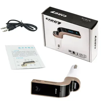 4-in-1 Hands Free Wireless Bluetooth FM Transmitter G7 + AUX Modulator Car Kit MP3 Player SD USB LCD Car Accessories
4-in-1 Hands Free Wireless Bluetooth FM Transmitter G7 + AUX Modulator Car Kit MP3 Player SD USB LCD Car Accessories