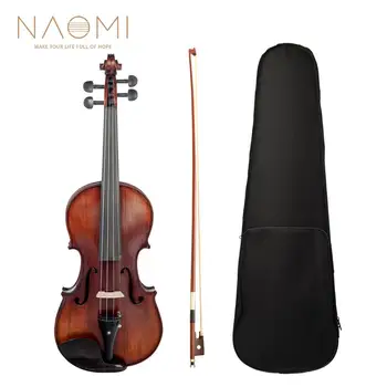 NAOMI Natural Acoustic Violin 4/4 Solid Wood Violino Handmade Violin Musical Instruments With Case Bow
NAOMI Natural Acoustic Violin 4/4 Solid Wood Violino Handmade Violin Musical Instruments With Case Bow