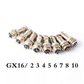 10sets Aviation Connector Socket Plug GX16 2/3/4/5/6/7/8/10 Pin Male + Female 16mm Diameter Wire Panel Circular Connector
10sets Aviation Connector Socket Plug GX16 2/3/4/5/6/7/8/10 Pin Male + Female 16mm Diameter Wire Panel Circular Connector