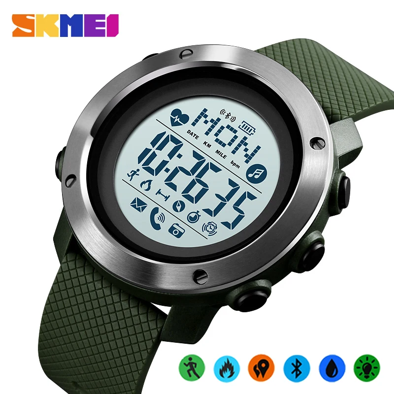 SKMEI Sport Smart Watch Men Watch Waterproof Steel Ring Bluetooth Magnetic Chargeing Electronic Compass reloj inteligent 1511
SKMEI Sport Smart Watch Men Watch Waterproof Steel Ring Bluetooth Magnetic Chargeing Electronic Compass reloj inteligent 1511