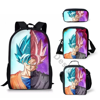 THIKIN Classic Hot Anime Dragon Ball School Backpack Set/4pcs for Children Teenager Bookbag Primary Boys Name Logo Custom Design 
THIKIN Classic Hot Anime Dragon Ball School Backpack Set/4pcs for Children Teenager Bookbag Primary Boys Name Logo Custom Design