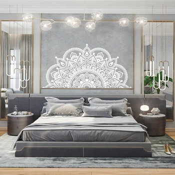 Mandala wall decal, half mandala, vinyl wall sticker, yoga creative gift, master bedroom, headboard art design decoration SP-105
Mandala wall decal, half mandala, vinyl wall sticker, yoga creative gift, master bedroom, headboard art design decoration SP-105