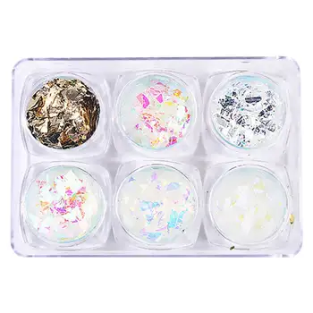 6pcs/set Sparkling Nail Sequins 3D Ultra-thin Mixed Shape Sticker Tips Colorful Glitter Nail Art Decorations
6pcs/set Sparkling Nail Sequins 3D Ultra-thin Mixed Shape Sticker Tips Colorful Glitter Nail Art Decorations