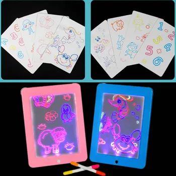 3D Magic Drawing Pad 8 Light Effects Puzzle Board 3D Sketchpad Tablet Creative Kids Pen Gift LEDs Lights Glow Art Drawing Toys
3D Magic Drawing Pad 8 Light Effects Puzzle Board 3D Sketchpad Tablet Creative Kids Pen Gift LEDs Lights Glow Art Drawing Toys