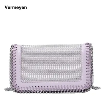 2020 New Women's Bag Korean Fashion Bright Diamond Black Woven Shoulder Bag Pearl Chain Messenger Bag Girl
2020 New Women's Bag Korean Fashion Bright Diamond Black Woven Shoulder Bag Pearl Chain Messenger Bag Girl