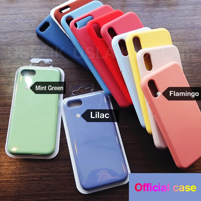 Original Official Silicone Case For iPhone 7 8 Plus For Apple Case For iPhone X XS Max XR 6 6S 5 5S SE Cover case Funda
Original Official Silicone Case For iPhone 7 8 Plus For Apple Case For iPhone X XS Max XR 6 6S 5 5S SE Cover case Funda
