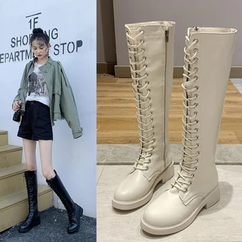 Knee High Boots Women Shoes Woman Boots Fashion Flat PU Zipper Boots Shoelace 2020 Spring New Comfortable Breathable Boots X519
Knee High Boots Women Shoes Woman Boots Fashion Flat PU Zipper Boots Shoelace 2020 Spring New Comfortable Breathable Boots X519