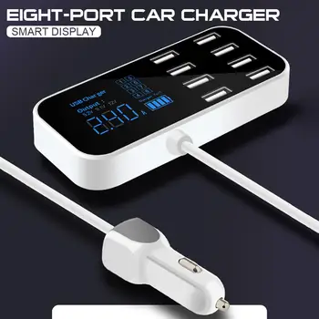 8 Ports USB Car Charger QC3.0 Fast Charging Phone Charger 40W 2.4A Multi USB Socket with LED Display for iPhone Android Samsung
8 Ports USB Car Charger QC3.0 Fast Charging Phone Charger 40W 2.4A Multi USB Socket with LED Display for iPhone Android Samsung