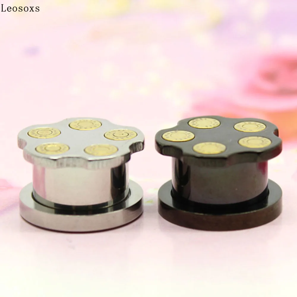 Leosoxs 2 Pcs Korean Version of Fashion Bullet Head Hypoallergenic Ear-expanded Titanium Steel Environmental Protection Earrings
Leosoxs 2 Pcs Korean Version of Fashion Bullet Head Hypoallergenic Ear-expanded Titanium Steel Environmental Protection Earrings