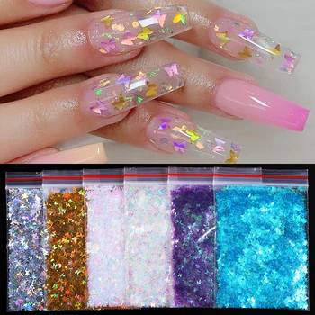 1 Bag Nail Sequins Nail Art Colorful Flakes Holographics Butterfly Nail Sequins Decoration Design Sticker 
1 Bag Nail Sequins Nail Art Colorful Flakes Holographics Butterfly Nail Sequins Decoration Design Sticker