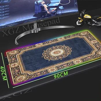 XGZ Denim Blue and Gold Persian Rug Large RGB Mouse Pad Lock Edge Anime Office Computer Desk Mat Non-slip 900x400 / 800x300
XGZ Denim Blue and Gold Persian Rug Large RGB Mouse Pad Lock Edge Anime Office Computer Desk Mat Non-slip 900x400 / 800x300