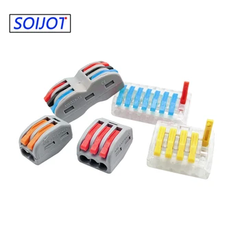 Wire connector 100 pieces mini quick connector universal compact terminal block plug-in 222-212
Wire connector 100 pieces mini quick connector universal compact terminal block plug-in 222-212