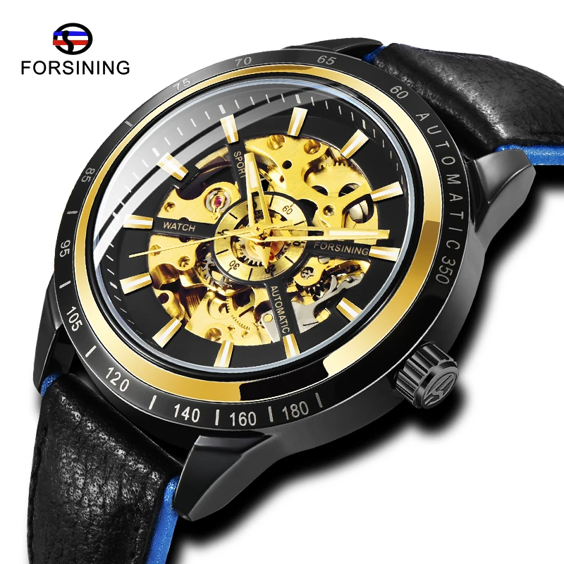 New Brand FORSINING Men Automatic Mechanical Watch Motorcycle Design Transparent Genuine Leather Waterproof Skeleton Clock
New Brand FORSINING Men Automatic Mechanical Watch Motorcycle Design Transparent Genuine Leather Waterproof Skeleton Clock