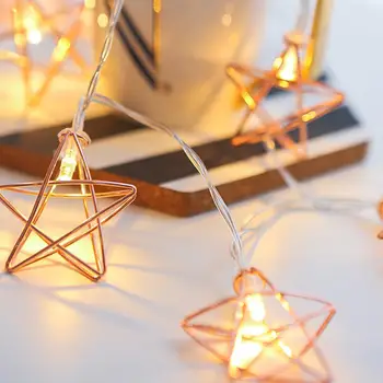 20LEDs 3M Retro Rose Gold Star Shape led String Light for Christmas Wedding Patry Decoration Fairy Lights EU Plug
20LEDs 3M Retro Rose Gold Star Shape led String Light for Christmas Wedding Patry Decoration Fairy Lights EU Plug