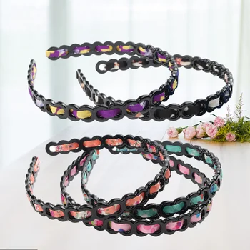 5pcs Bohemia Style Solid Color Satin Twining Round Protection Resin Teeth Comb Hair Hoop Hairband Headband Headwear Hair Accesso
5pcs Bohemia Style Solid Color Satin Twining Round Protection Resin Teeth Comb Hair Hoop Hairband Headband Headwear Hair Accesso