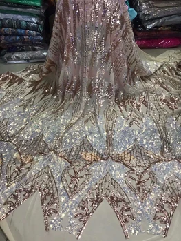 Latest African Lace Fabric French Sequins Net Lace High Quality African Sequin Lace Fabric for French Sequin Fabric
Latest African Lace Fabric French Sequins Net Lace High Quality African Sequin Lace Fabric for French Sequin Fabric