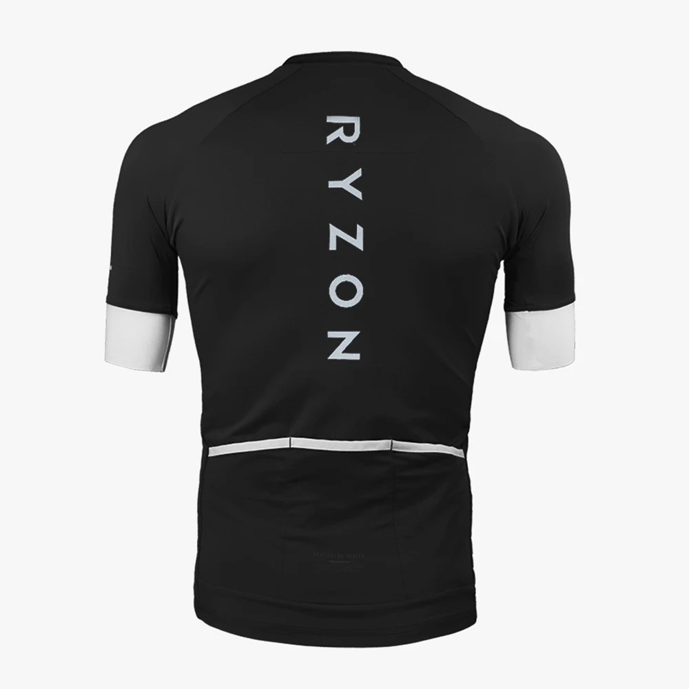 RYZON Pro Team Summer Jerseys Bike Shirt Mens Cycling Jersey Ciclismo Sportswear Maillot Ciclismo Breathable Silicone Non-slip