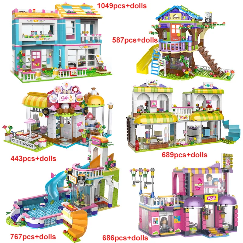 587PCS Secret Tree House Building Blocks Supermarket Swimming Pool Bricks Compatible Friends Girls Educational Toys For Children
587PCS Secret Tree House Building Blocks Supermarket Swimming Pool Bricks Compatible Friends Girls Educational Toys For Children