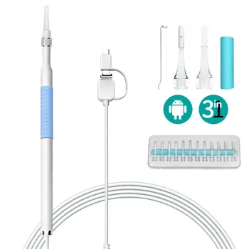 3 in 1 Visual ear canal endoscope Ear Cleaner with 1,000,000 pixels Camera Endoscope Kit ear wax removal tool
3 in 1 Visual ear canal endoscope Ear Cleaner with 1,000,000 pixels Camera Endoscope Kit ear wax removal tool