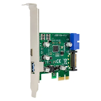 PCI-E 4x Express To USB 3.1 USB-C Type C Dual-Port Expansion Card Adapter PCI Express Basic Specification Revision 2.0
PCI-E 4x Express To USB 3.1 USB-C Type C Dual-Port Expansion Card Adapter PCI Express Basic Specification Revision 2.0