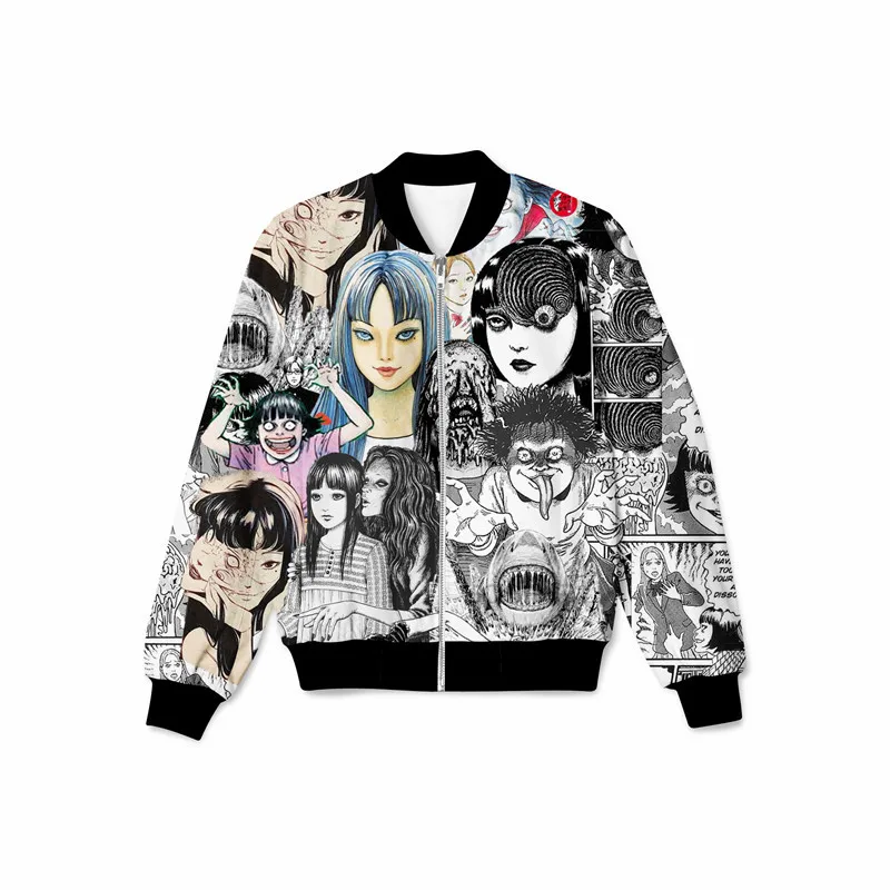 SOSHIRL Halloween Horror Anime Jacket Harajuku Japanese Streetwear Winter/Autumn Unisex Bomber Jacket Funny Cool Coat Outfits
SOSHIRL Halloween Horror Anime Jacket Harajuku Japanese Streetwear Winter/Autumn Unisex Bomber Jacket Funny Cool Coat Outfits