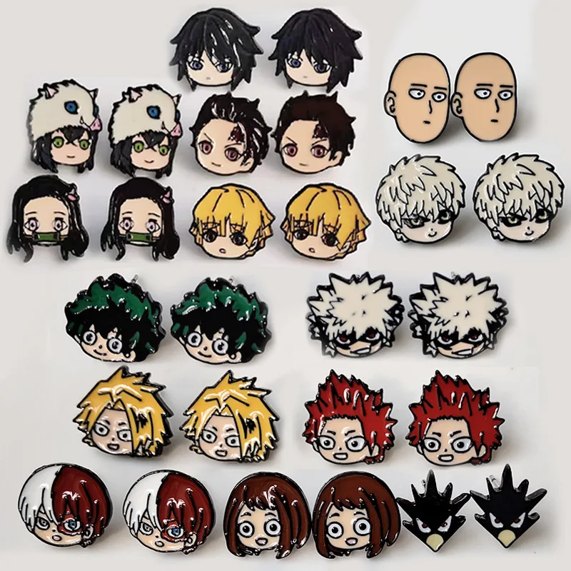 Hot Selling Japanese Anime Demon Slayer Earring Accessories Kamado Tanjirou Cartoon Character Earrings for Men Cosplay Jewelry
Hot Selling Japanese Anime Demon Slayer Earring Accessories Kamado Tanjirou Cartoon Character Earrings for Men Cosplay Jewelry