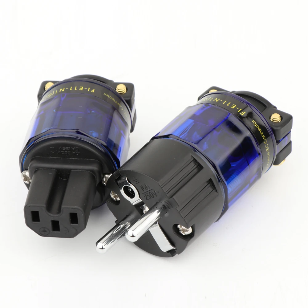 Shop Generic Hiend BrRhodium Plated EU version Power Plug Hifi Schuko