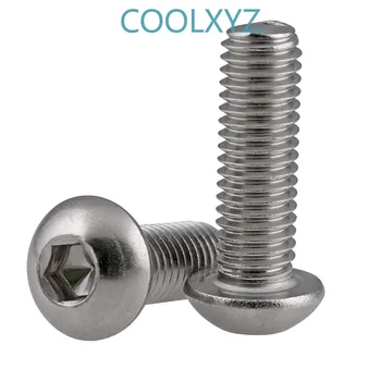 Iso7380 10.9 nickel plated mushroom head / half round head hexagon socket head screw m1.6-m8 10PCS
Iso7380 10.9 nickel plated mushroom head / half round head hexagon socket head screw m1.6-m8 10PCS