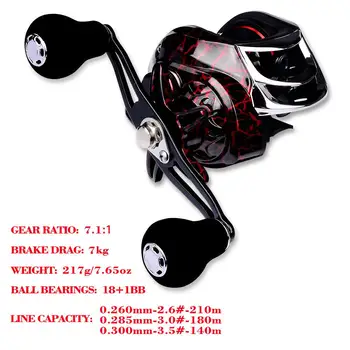 Fishing Rod 18+1 Dripping Wheel Fishing Wheel DW121 Practical 7.1: 1 Metal Rocker Fishing Reel Durable Spool Gear Carbon
Fishing Rod 18+1 Dripping Wheel Fishing Wheel DW121 Practical 7.1: 1 Metal Rocker Fishing Reel Durable Spool Gear Carbon